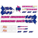 Diamond Back - 1988 The Striker - Pink decal set - Old school bmx - Bmx Products AU