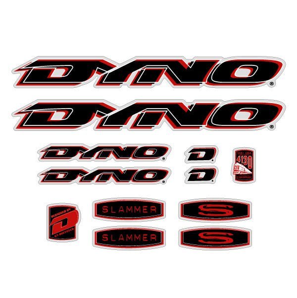 DYNO - 1998 Slammer for chrome frame decal set - old school bmx - Bmx Products AU