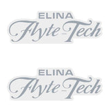 Elina - Flyte Tech Chrome - Seat decal set - Old school bmx - Bmx Products AU