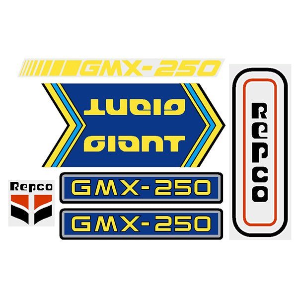 Giant - GMX - 250 decal set - old school bmx - Bmx Products AU