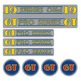 GT - 1984 - 85 Pro Series - Chrome - decal set - Old school bmx - Bmx Products AU