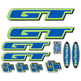 GT - 1997 Performer for chrome frame - decal set - Old school bmx - Bmx Products AU