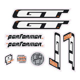 GT - 2000 Performer - decal set - Orange frame - Old school bmx - Bmx Products AU