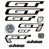 GT - 2000 - SHOW - decal set - Black frame - Old school bmx - Bmx Products AU