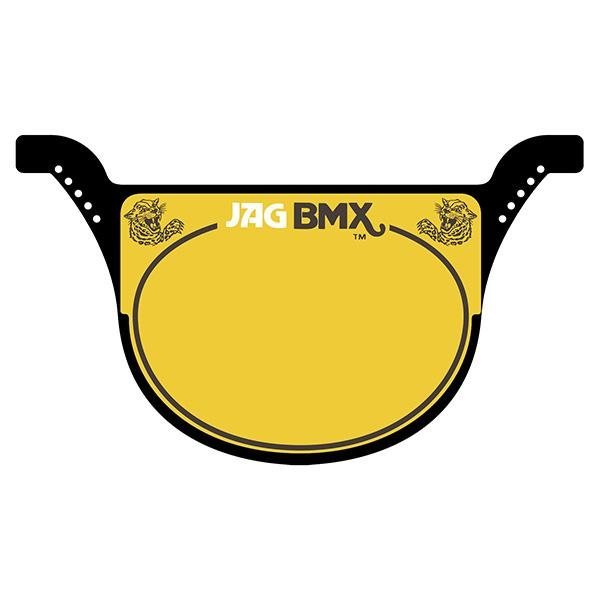 Jag race plate BLACK - Old School BMX - Bmx Products AU