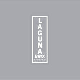 Laguna - BMX Hills Seat tube White decal - old school bmx - Bmx Products AU