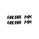 Lee Chi - MX Caliper decals in Black - old school bmx - Bmx Products AU