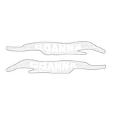 Madison - Goanna - Top tube decals - WHITE - old school bmx - Bmx Products AU