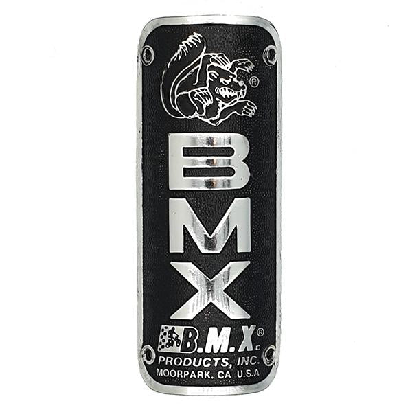 Mongoose - 1984 - 85 Head tube badge - MOORPARK INC 4 hole - Old school bmx - Bmx Products AU