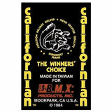 Mongoose - 1984 Californian "Red Taiwan" Decal set - Old school bmx - Bmx Products AU