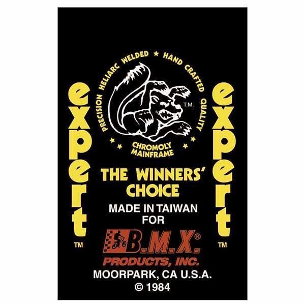 Mongoose - 1984 Expert "Red Taiwan" Decal set - Old school bmx - Bmx Products AU