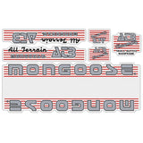 Mongoose - 1986 ATB - Red Decal set - old school bmx - Bmx Products AU