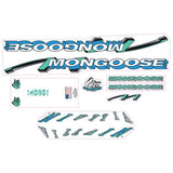 Mongoose - 1992 Villain - for black frame Decal set - old school bmx - Bmx Products AU