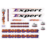 Mongoose - 1994 Expert Pro - for Chrome frame Decal set - old school bmx - Bmx Products AU