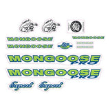 Mongoose - 1999 PRO Expert for chrome frame - Decal set - old school bmx - Bmx Products AU