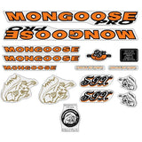 Mongoose - 1999 PRO SGX - Polished frame - Decal set - old school bmx - Bmx Products AU