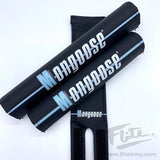Mongoose Nylon pad set black 1988 - old school bmx - Bmx Products AU