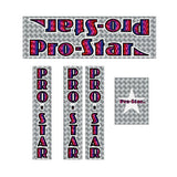 Pro Star by Diamond Back - Red & Blue on PRISM decal set - old school bmx - Bmx Products AU