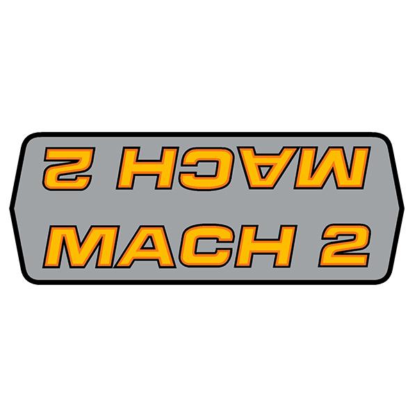 Raleigh - MACH 2 dragster down tube decal - Bmx Products AU