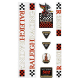 Raleigh - R2500 bmx RED on Clear decal set - Old school bmx - Bmx Products AU