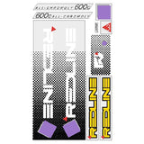 Redline - 1985 600C for Hazard yellow frame Decal set - Old school bmx - Bmx Products AU