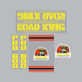 Road King BMX PRO 600 - CLEAR decal set - Old School BMX - Bmx Products AU