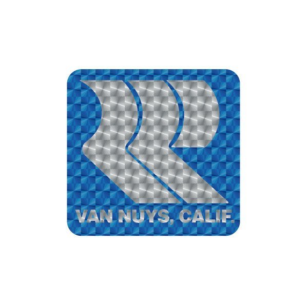 Robinson - Early PRISM Van Nuys - BLUE Head tube decal - old school bmx - Bmx Products AU