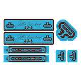 SE Racing - 80'S JU6 decal set in BLUE - Old school bmx - Bmx Products AU