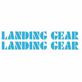 SE Racing - LANDING GEAR - "OVERSIZED" 12" fork decals - BABY BLUE - Old school bmx - Bmx Products AU