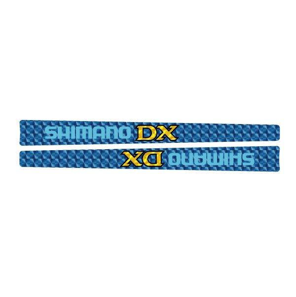 Shimano DX Crank decal set - BLUE - old school bmx - Bmx Products AU