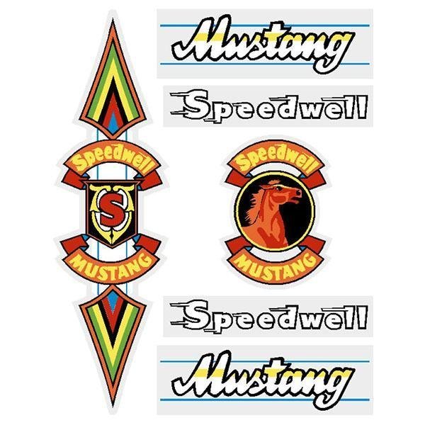 Speedwell Mustang dragster decal set - Bmx Products AU