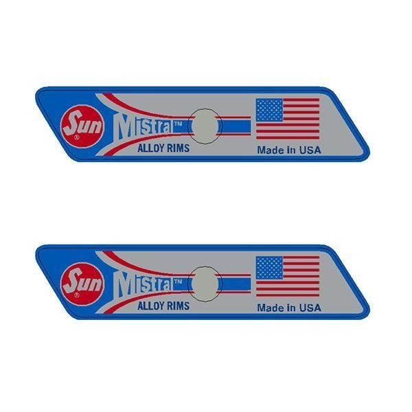 SUN - Minstral rim decals - old school bmx - Bmx Products AU