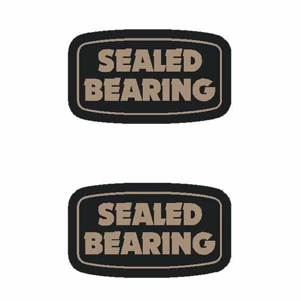SUZUE - SEALED BEARING rectangle (PAIR) hub decals - Old school bmx - Bmx Products AU