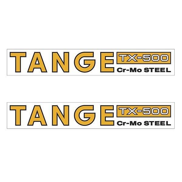 Tange TX500 CROMO ORANGE fork decal set - old school bmx - Bmx Products AU