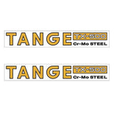 Tange TX500 CROMO ORANGE fork decal set - old school bmx - Bmx Products AU