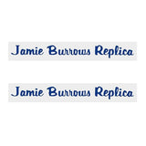 Thruster - Jamie Burrows Replica decals BLUE on Chrome - old school bmx - Bmx Products AU