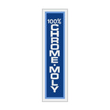 Thruster - SEATPOLE BLUE decal on CLEAR - old school bmx - Bmx Products AU
