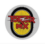 Torker - MX Round Gen 2 YELLOW Chrome Head tube decal - Old School bmx - Bmx Products AU