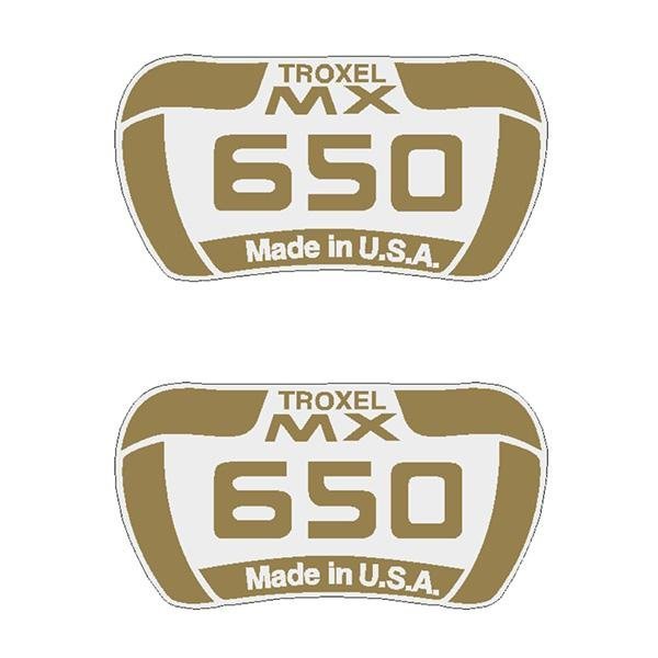 Troxel - MX 650 side seat decals - Old school bmx - Bmx Products AU