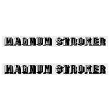 Two Wheelers - Top tube - MAGNUM STROKER - BLACK decals - Old school bmx - Bmx Products AU