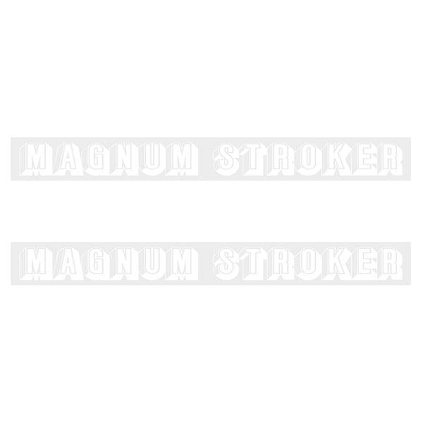 Two Wheelers - Top tube - MAGNUM STROKER - WHITE decals - Old school bmx - Bmx Products AU
