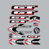 GT - 2000 - MACH ONE - decal set for Black/Red frame