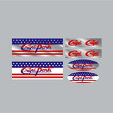Crupi - Hub and parts decal pack CHROME