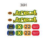 Alex Rims - MX 22 406x22 Rainbow - 36H rim decals - Old school bmx - Bmx Products AU