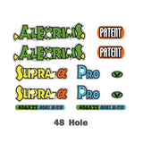 Alex Rims - Supra A PRO 406X22 48H Rainbow rim decals - Old school bmx - Bmx Products AU