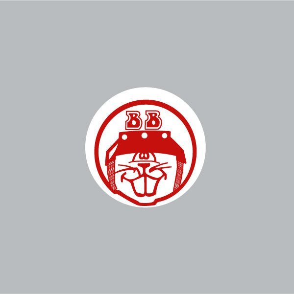 Beavers Bicycles - Bike shop decal - Red on white - old school bmx - Bmx Products AU