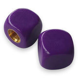 Blank - Custom Printed Dice Tire Valve Caps (Pair) - Purple - old school bmx - Bmx Products AU