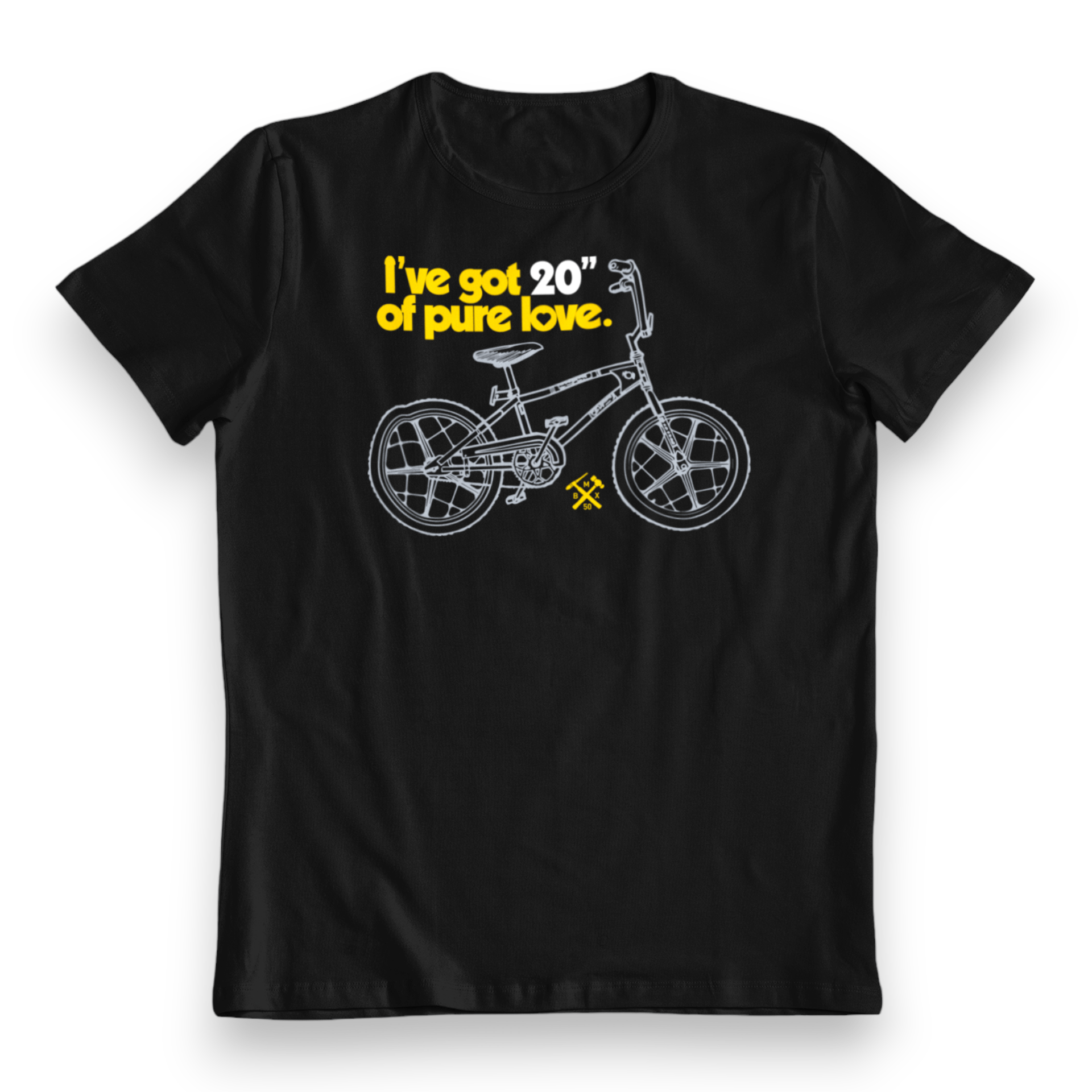 BMX50 - 20 inches of BMX - Black T-Shirt - Bmx Products AU