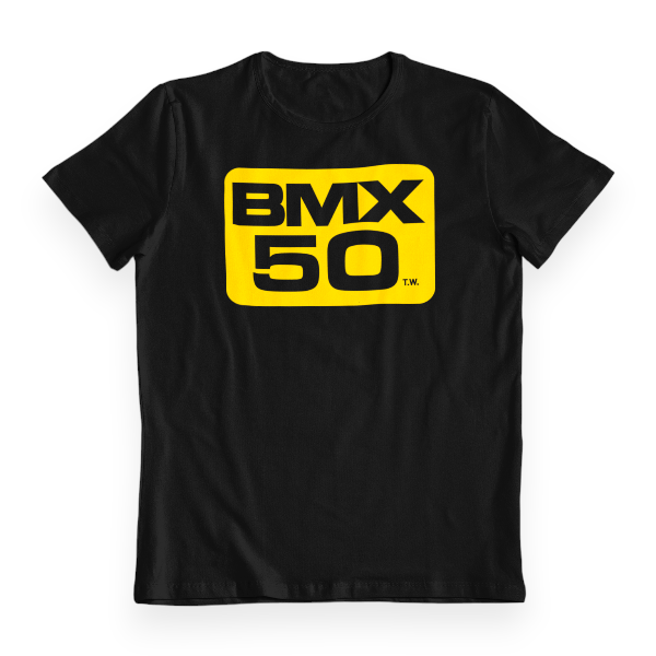 BMX50 - BMX50 logo - Black T-Shirt - Bmx Products AU