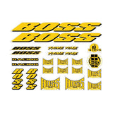 BOSS Racing - Prime Time decal set in Yellow Black - old school bmx - Bmx Products AU